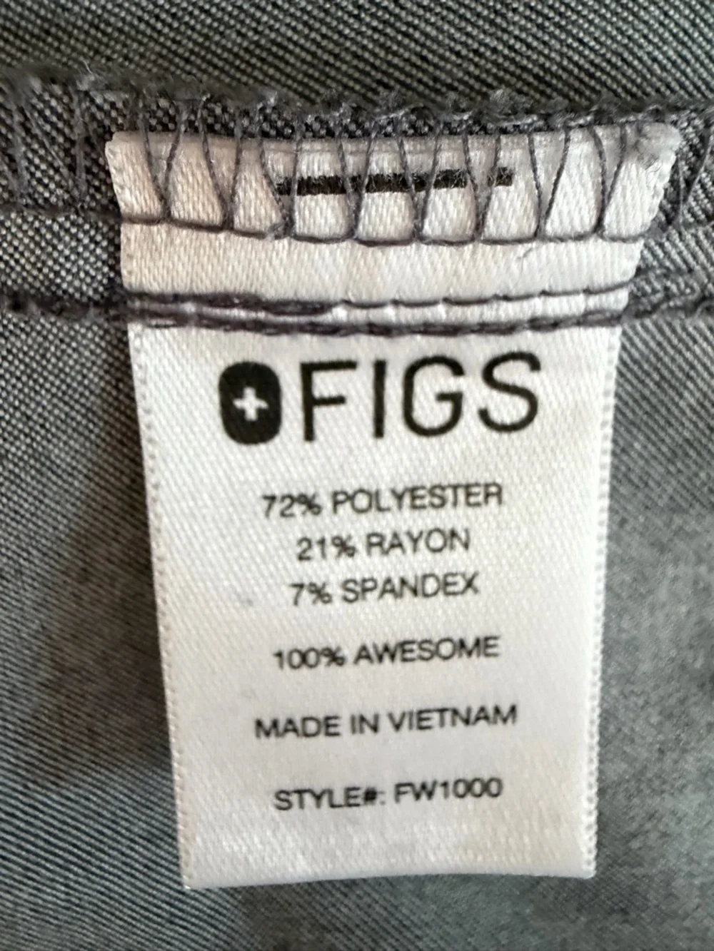 FIGS SET! Gray Catarina Scrub Top & Zamora Jogger Pants M 36508 - Picture 11 of 15